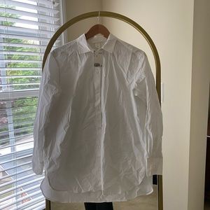 Brand new h&m color white blouse 100% cotton xs